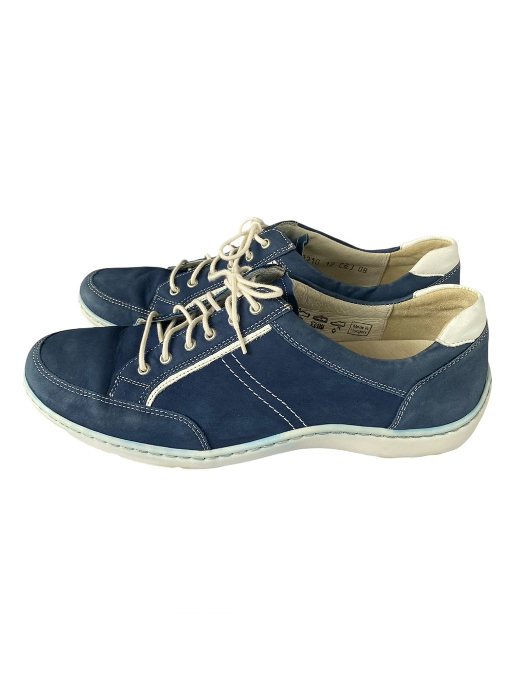WALDLAUFER Jasmine Henni Shoe Sneakers Suede Blue White Women Size 6 - Picture 4 of 11
